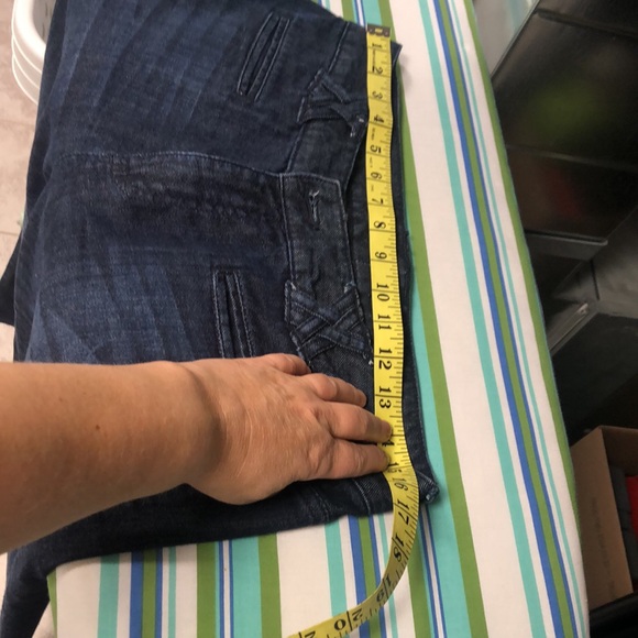 Massimmo premium wide leg denim dark wash jeans - Picture 9 of 11